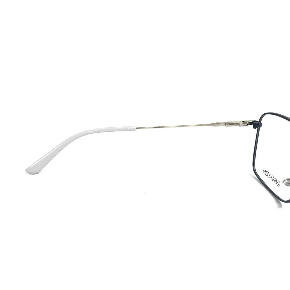 Calvin Klein Eyeglasses Frames CK19104 410 Satin Navy Gunmetal Square 53-17-140